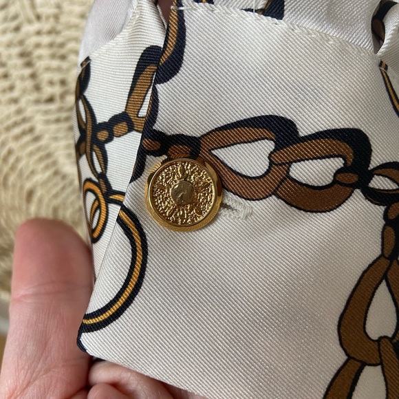 Zara chain link cream gold blouse Xl - Picture 7 of 9